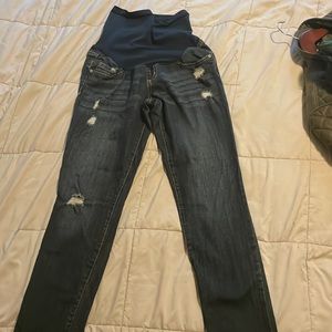Motherhood Maternity Indigo Blue Skinny Jeans (small)